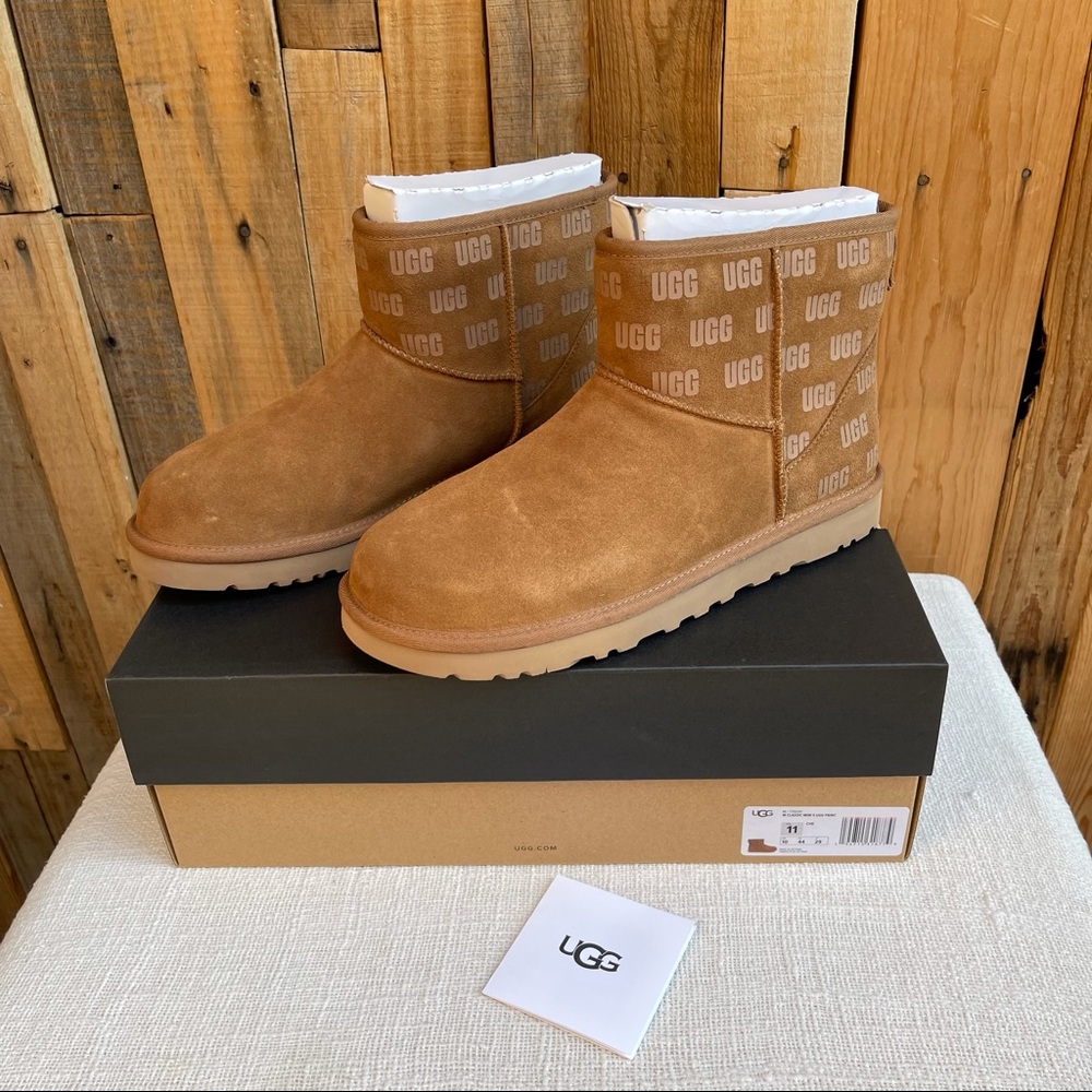 MENS UGG CLASSIC MINI II UGG PRINT 11 BRAND NEW IN BOX